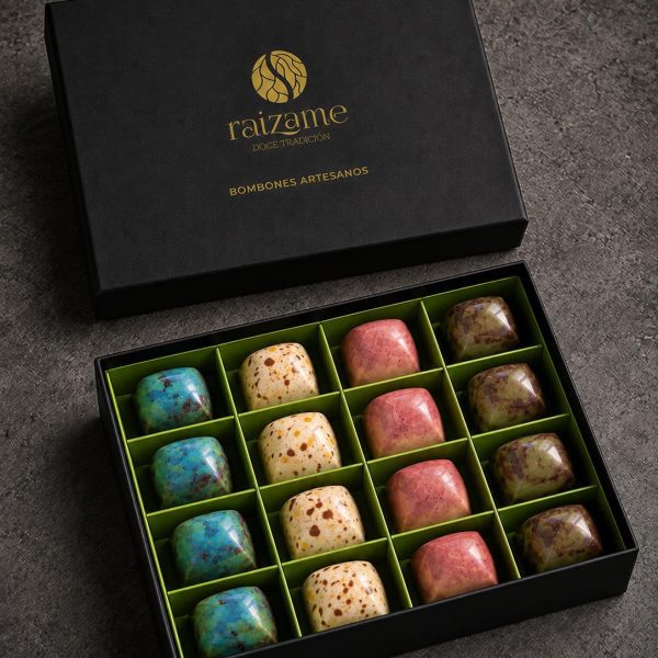 Caja de bombones artesanos Raizame